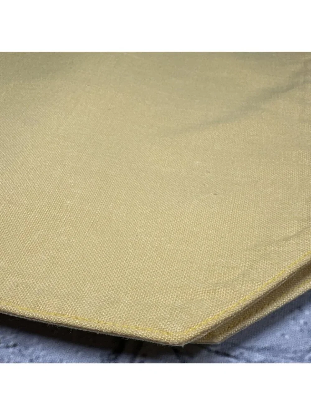 Set Of 12 Octagon Butter Yellow Placemats 12”x13”